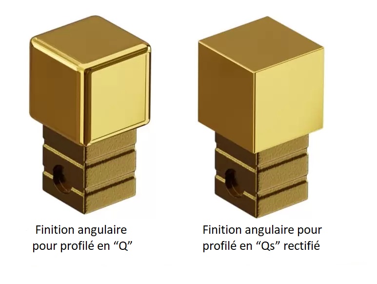 Finitions angulaires pour profilés en “Q” "Qs"