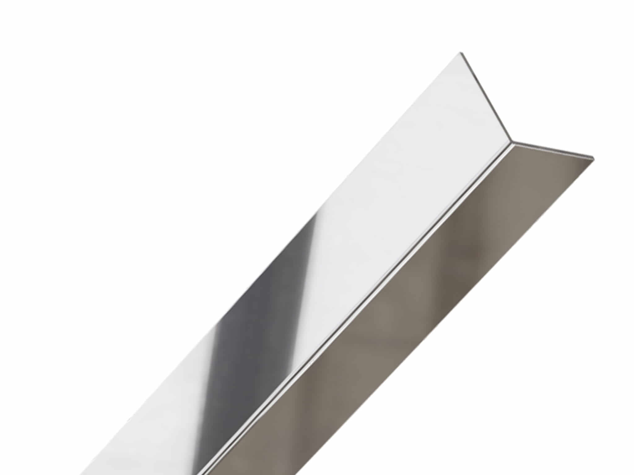 argentée brillante cornière