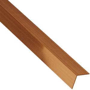 Profilé d'angle décoratif cuivré mat acier inoxydable