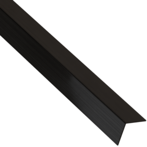 Profilé d'angle décoratif noir mat acier inoxydable