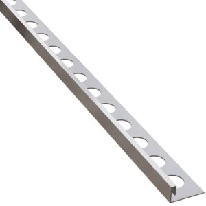 Profilé décoratif L rectifié argenté mat acier inoxydable