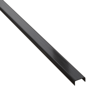 Profilé en C noir mat acier inoxydable