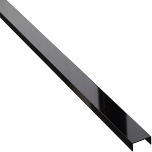 Profilé en U noir brillant acier inoxydable