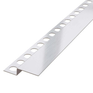 Profilé incliné mural - acier argenté mat