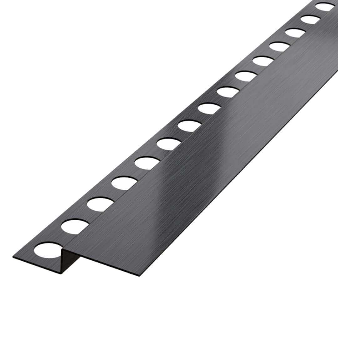 profilé incliné mural pour douche - noir mat