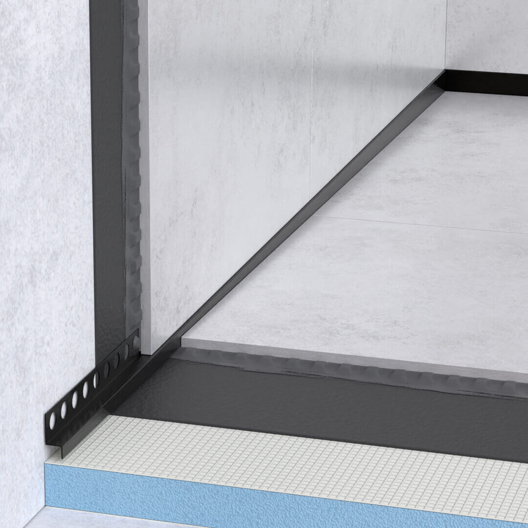 profilé incliné pour bord - noir mat