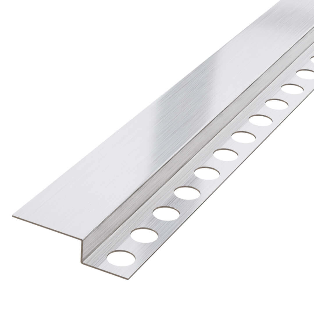 profilé incliné pour receveur de douche - argenté mat