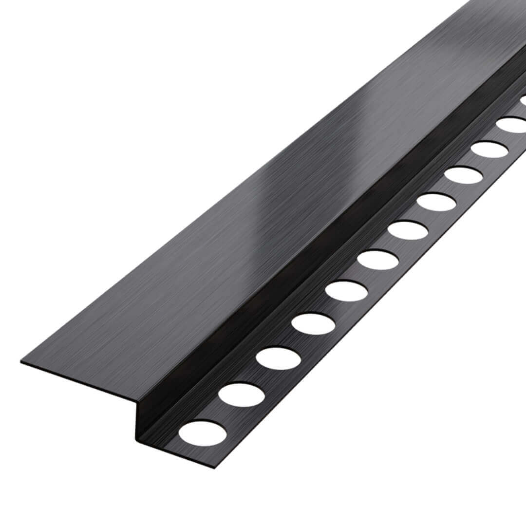 profilé noir mural pour receveur de douche