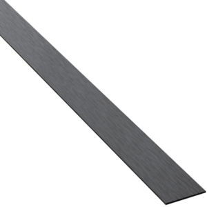 Profilé plat noir en acier - mat