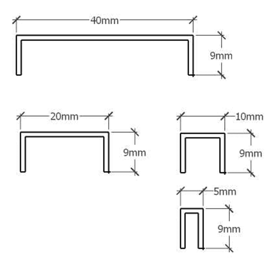 Profilé pour carrelage rectifié - dessin technique